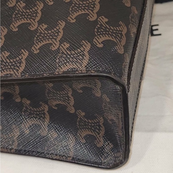 Authentic Celine Black and Brown Monogram Tote - Picture 10 of 15